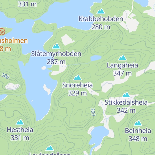 Map of Snoreheia