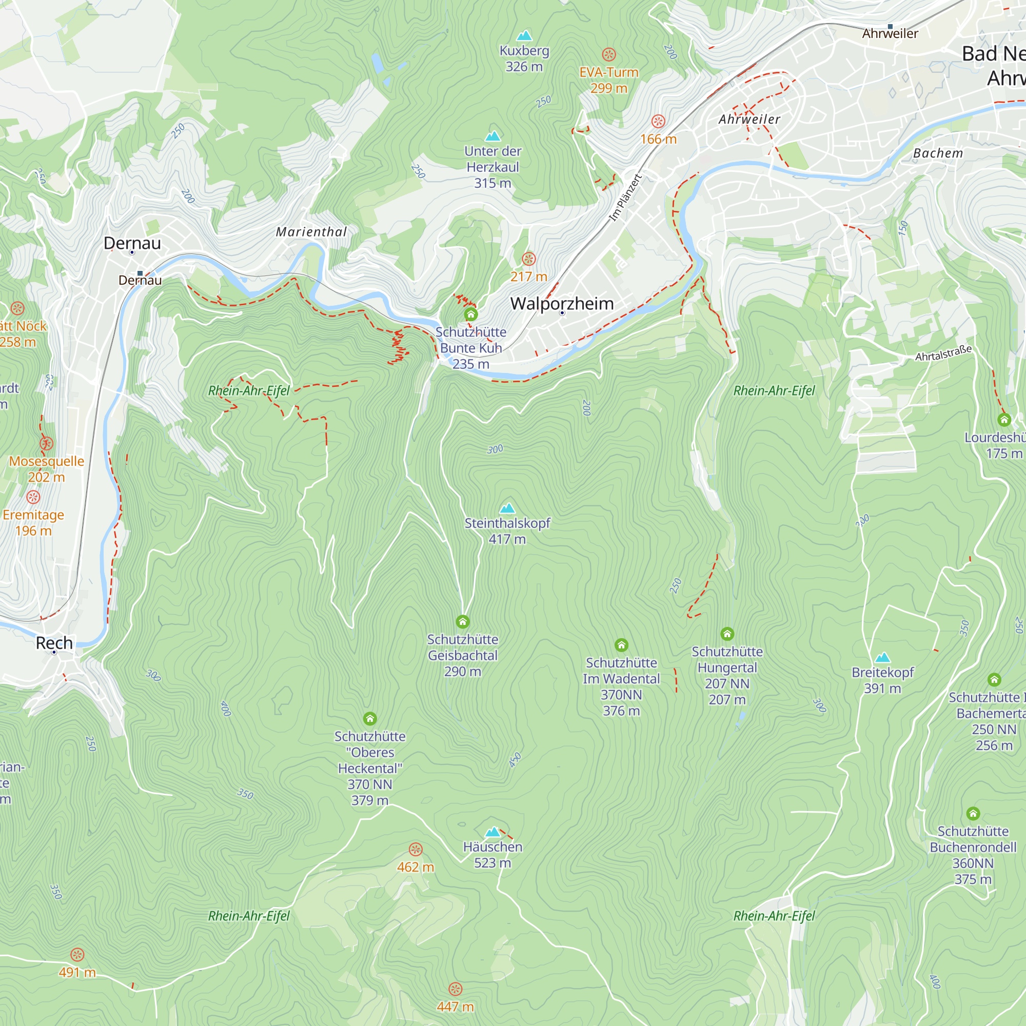Schutzhütte Jacob Rausch map