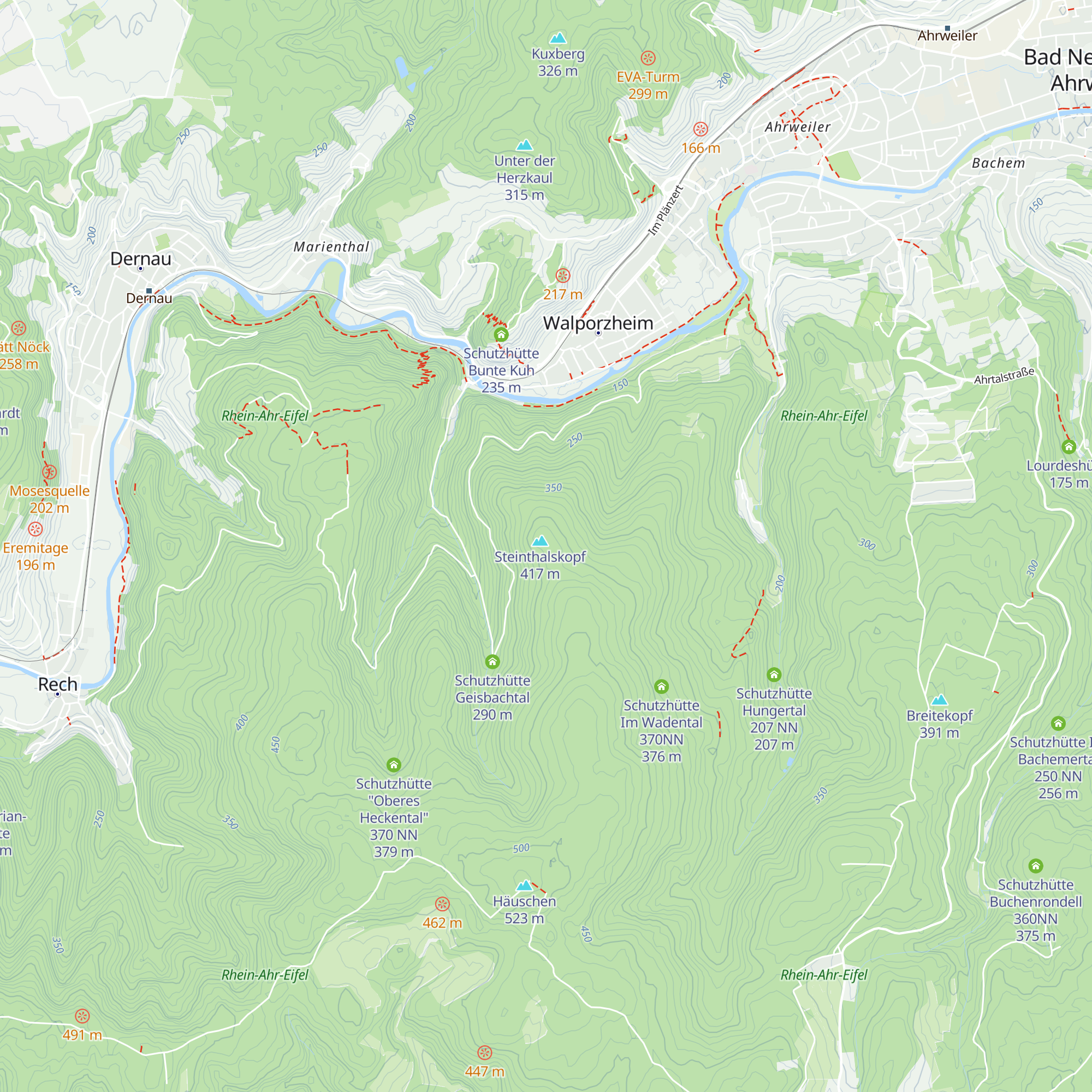 Schutzhütte Jacob Rausch map
