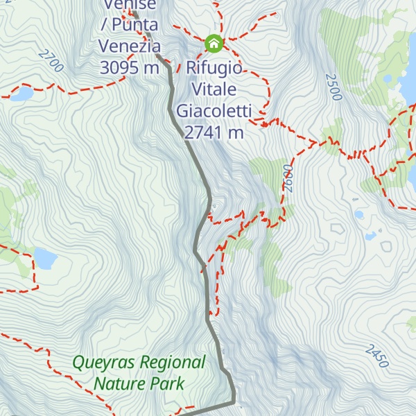 Map of Pointe de Rome / Punta Roma