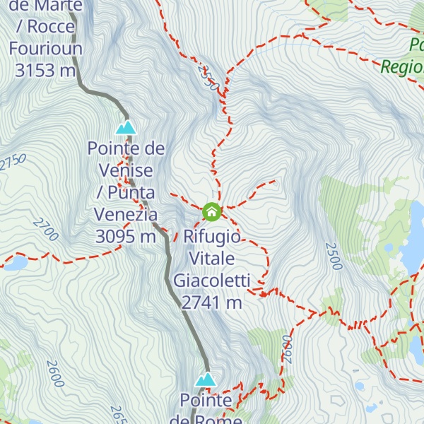 Map of Rifugio Vitale Giacoletti