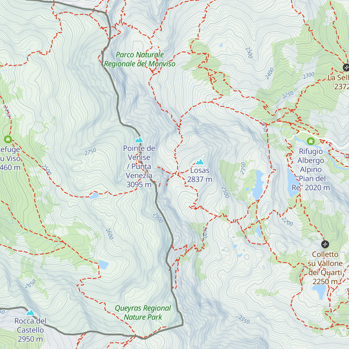 Rifugio Vitale Giacoletti map