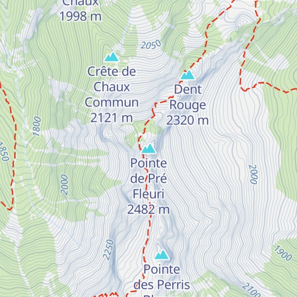 Map of Pointe de Pré Fleuri