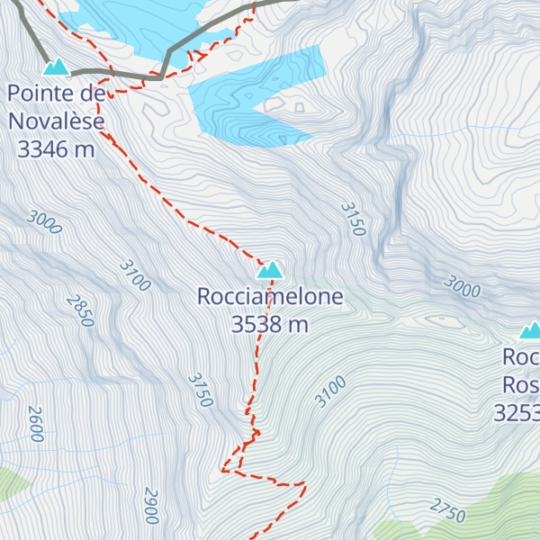 Map of Rocciamelone