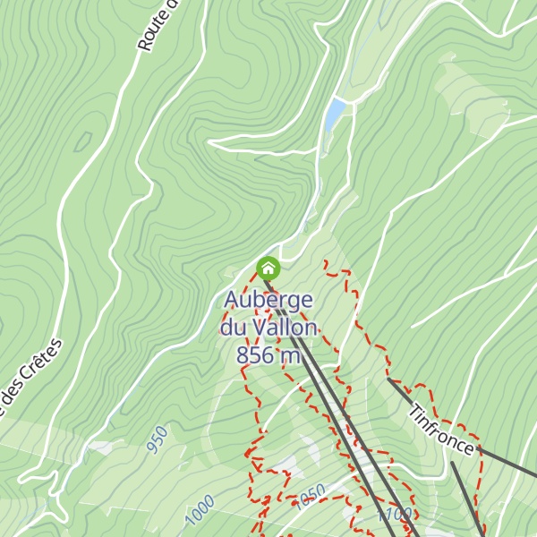 Map of Auberge du Vallon