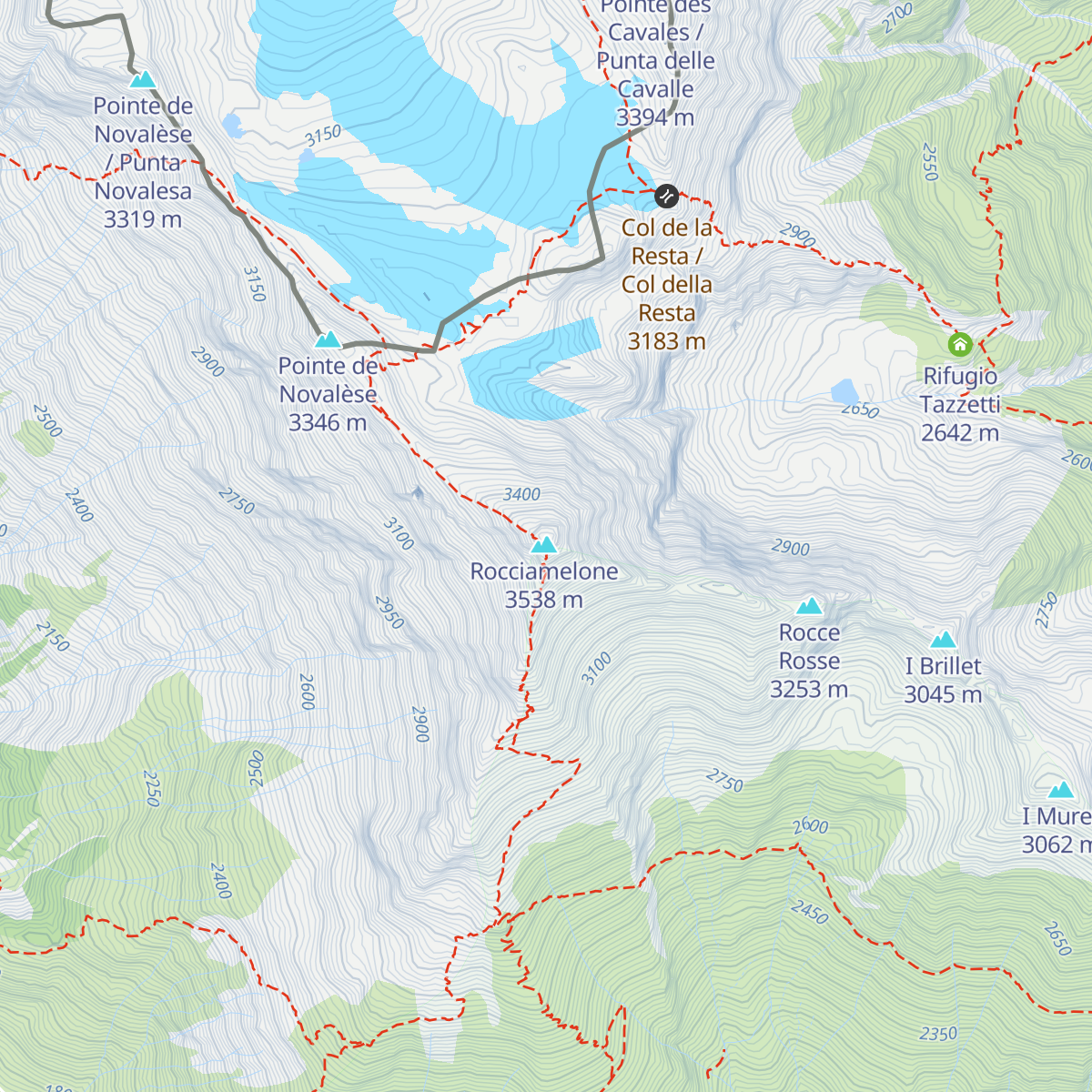 Bivacco Santa Maria map