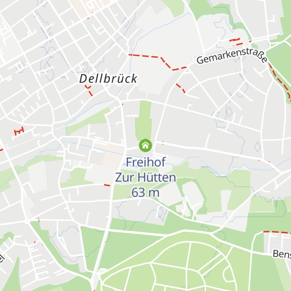 Map of Freihof Zur Hütten