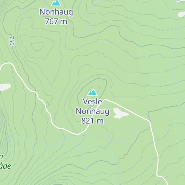 Map of Vesle Nonhaug