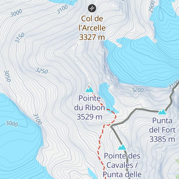 Map of Pointe du Ribon
