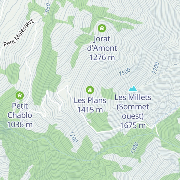Map of Les Plans