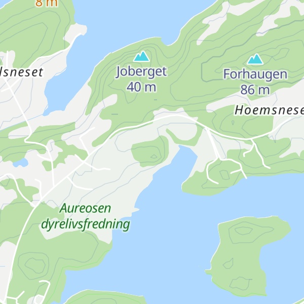 Map of Mjøkhaugen