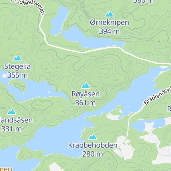 Map of Røyåsen