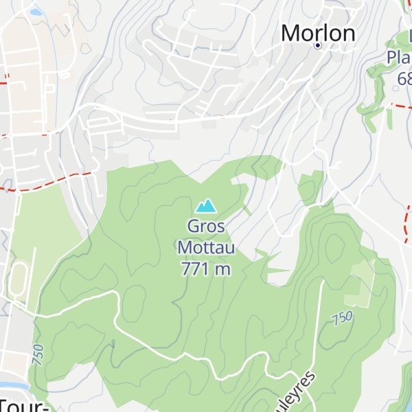 Map of Gros Mottau