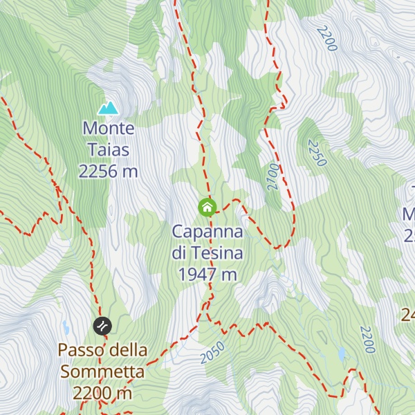 Map of Capanna di Tesina
