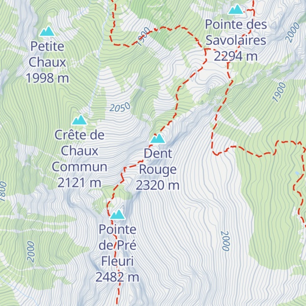 Map of Pointe d'Euzanne