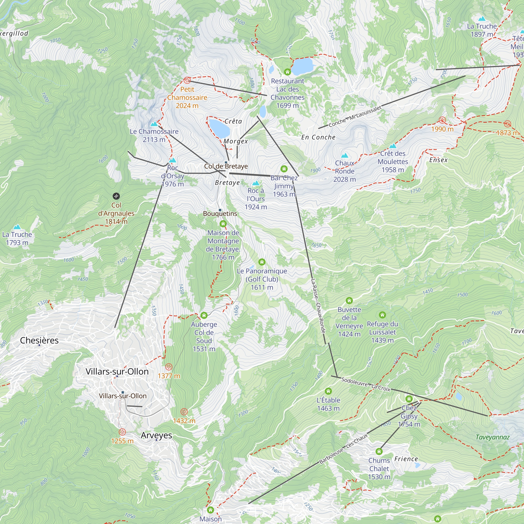 Le Panoramique (Golf Club) map