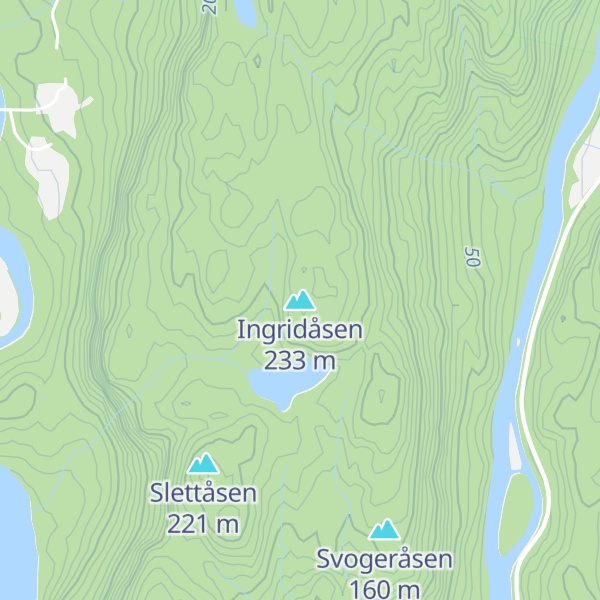 Map of Ingridåsen