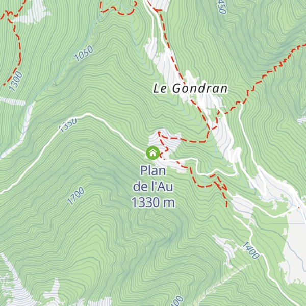 Map of Plan de l'Au