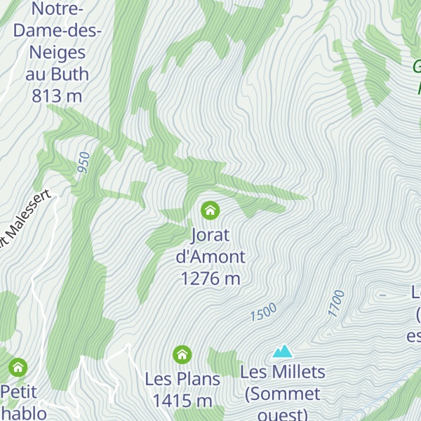 Map of Jorat d'Amont