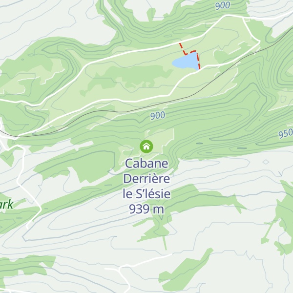 Map of Cabane Derrière le S’lésie