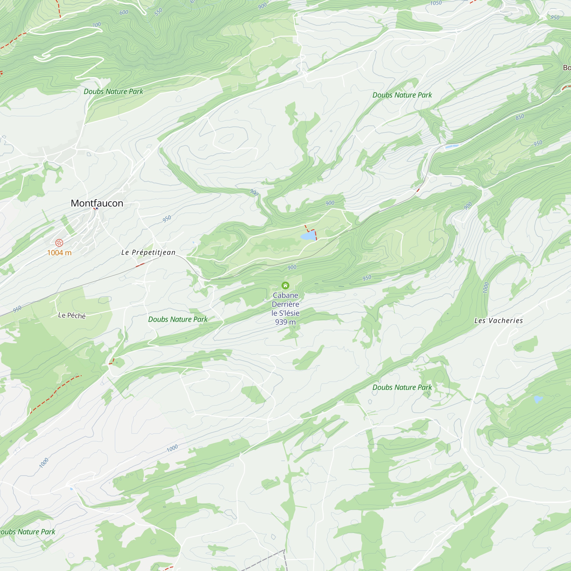 Cabane Derrière le S’lésie map
