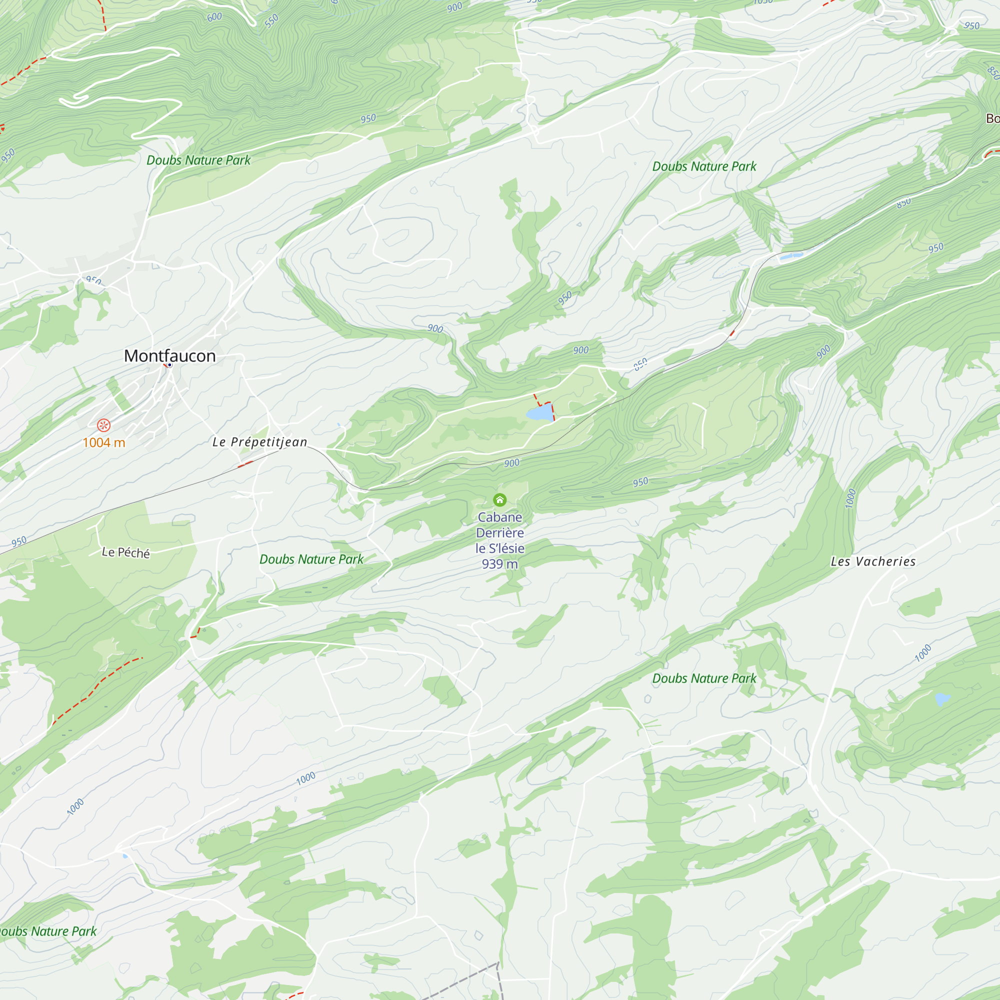 Cabane Derrière le S’lésie map