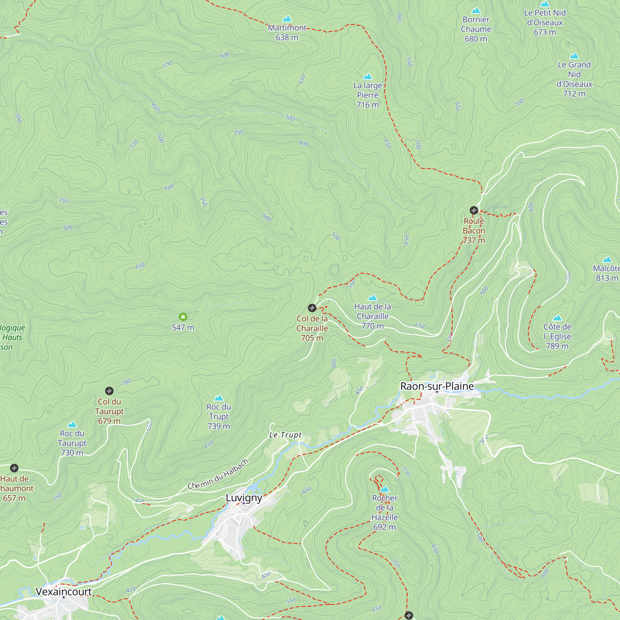 Abri du Col de la Charaille map
