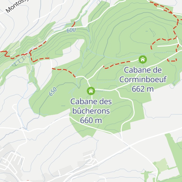Map of Cabane des bûcherons
