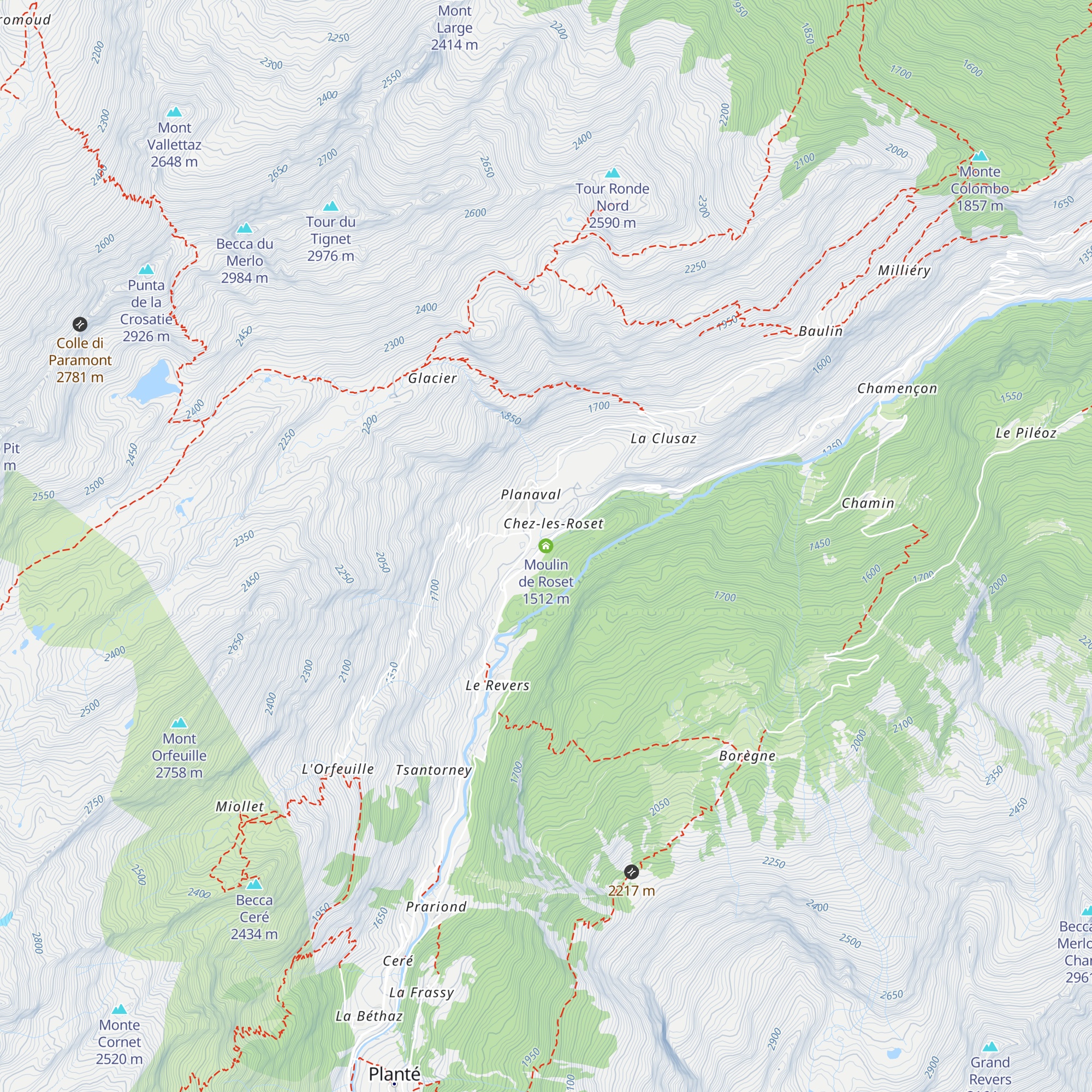 Moulin de Roset map