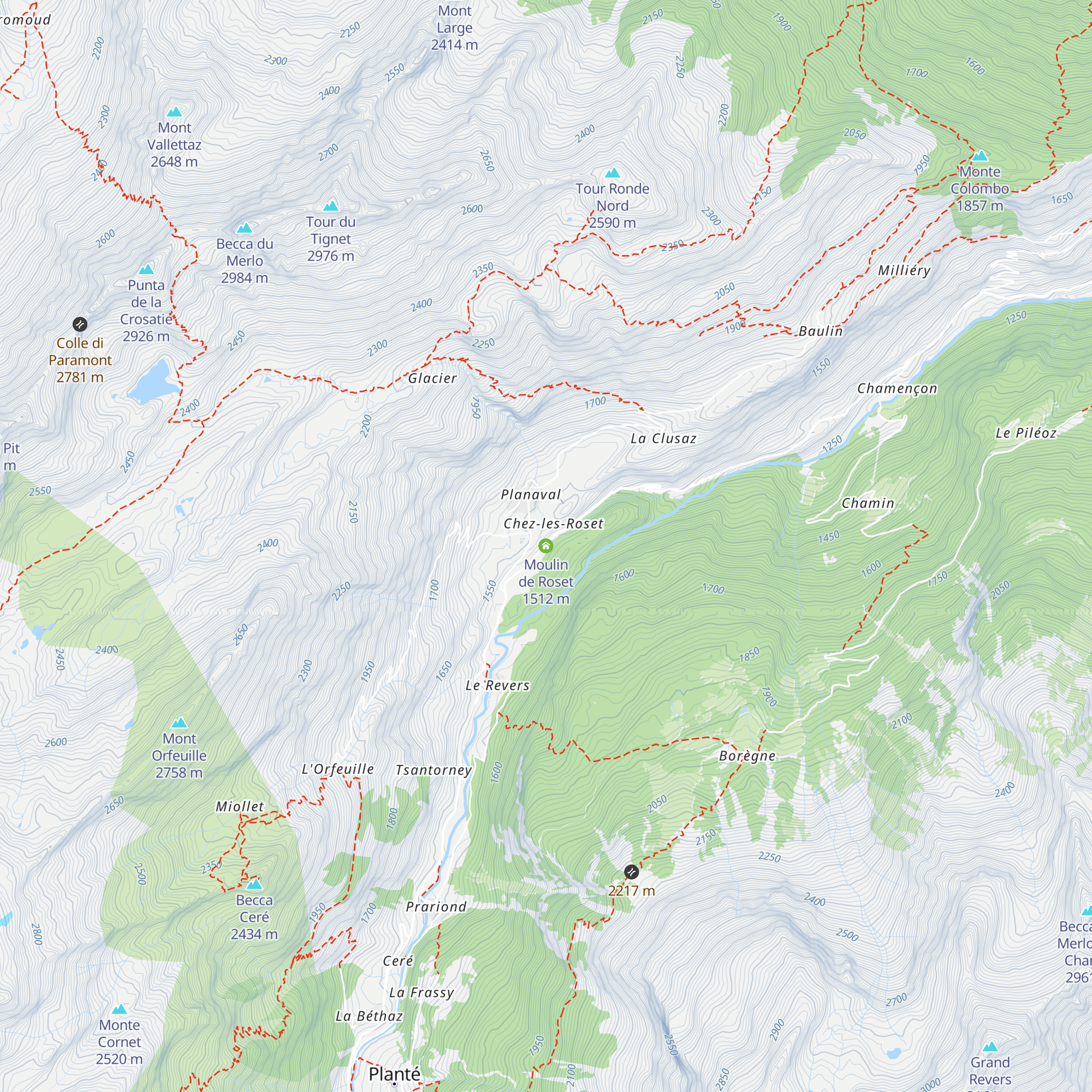 Moulin de Roset map