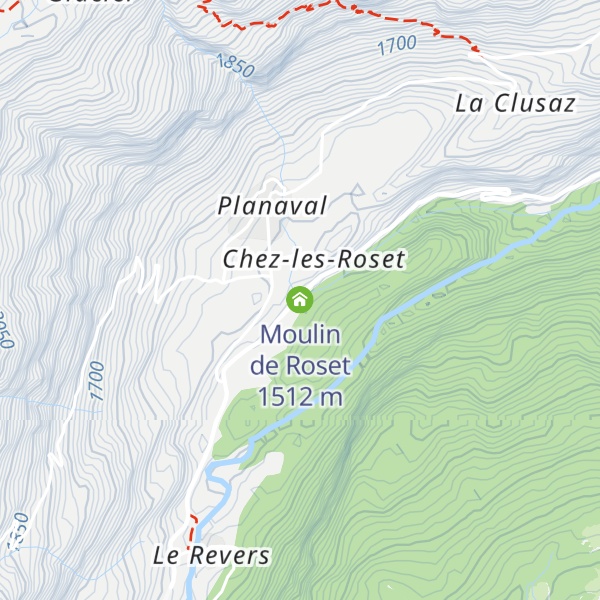Map of Moulin de Roset