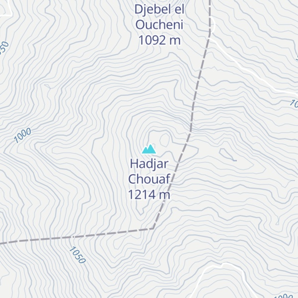 Map of Hadjar Chouaf