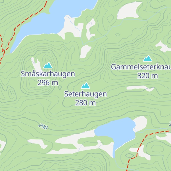 Map of Seterhaugen