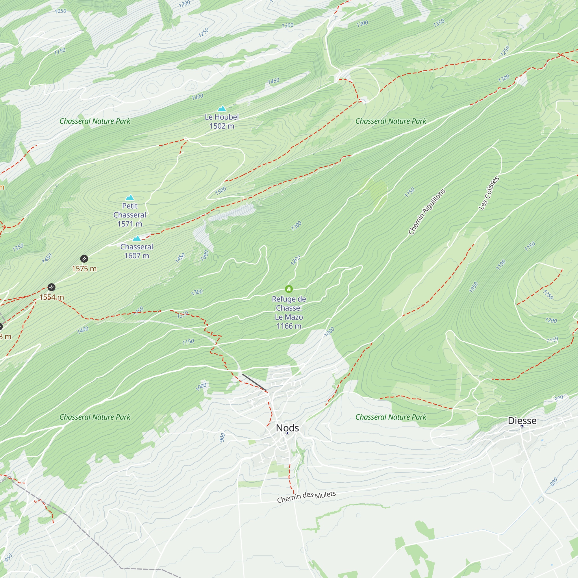 Refuge de Chasse: Le Mazo map