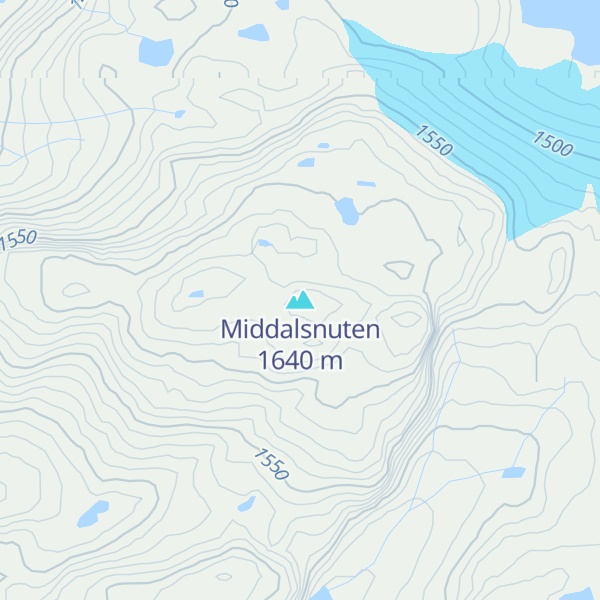 Map of Middalsnuten