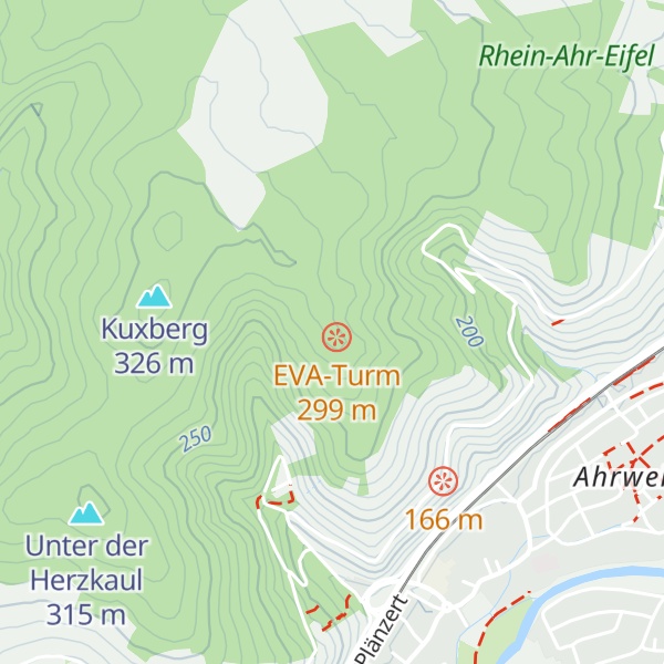 Map of Schutzhütte EVA-Turm 285NN