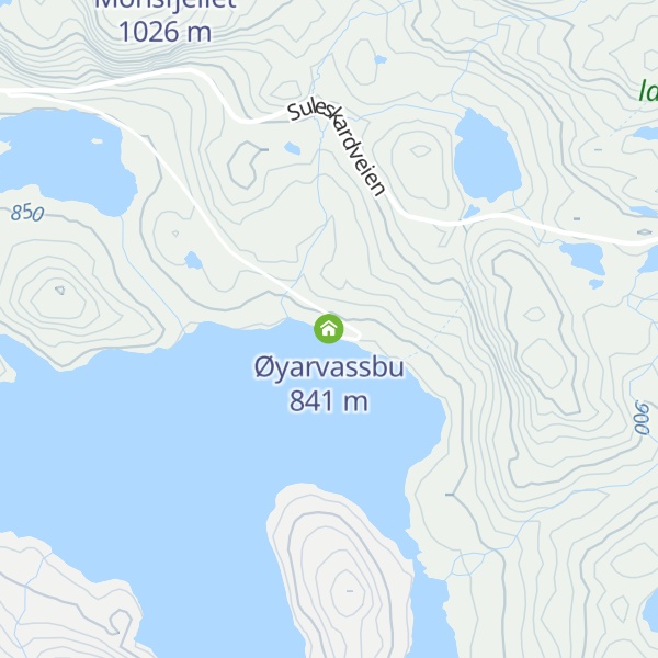 Map of Øyarvassbu