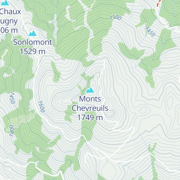 Map of Monts Chevreuils