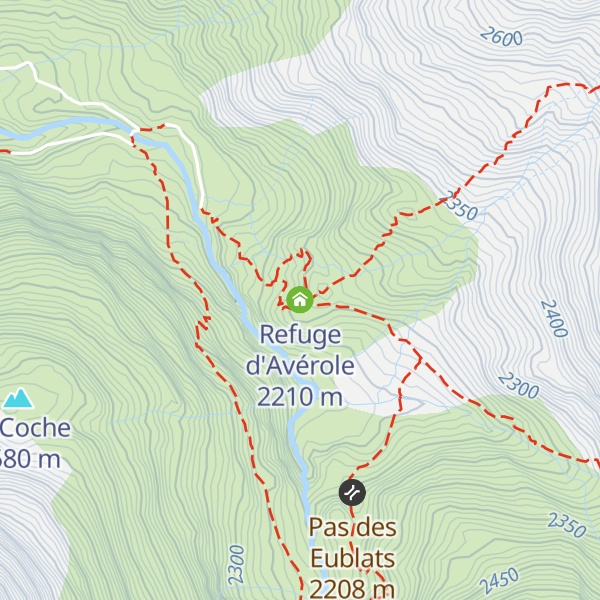 Map of Refuge d'Avérole