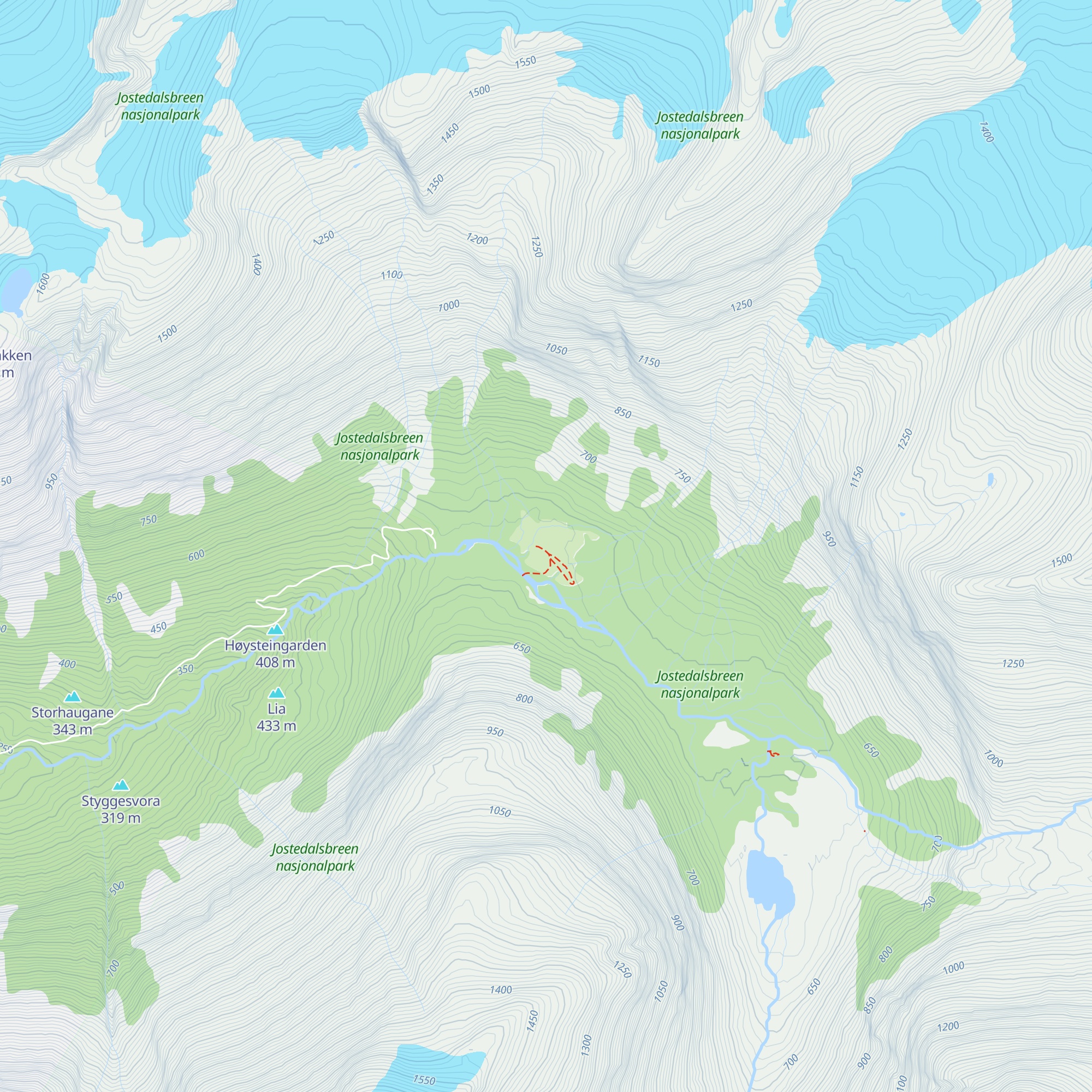 Bødalseter map