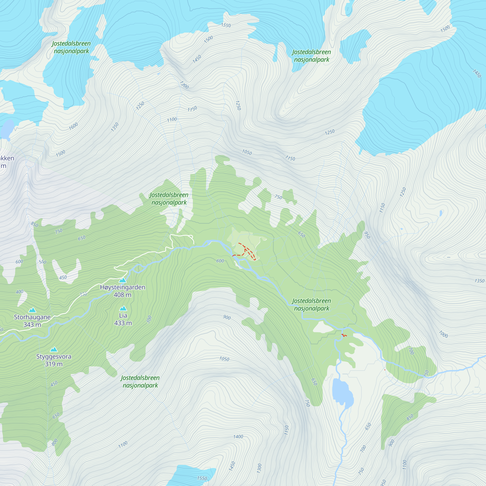 Bødalseter map
