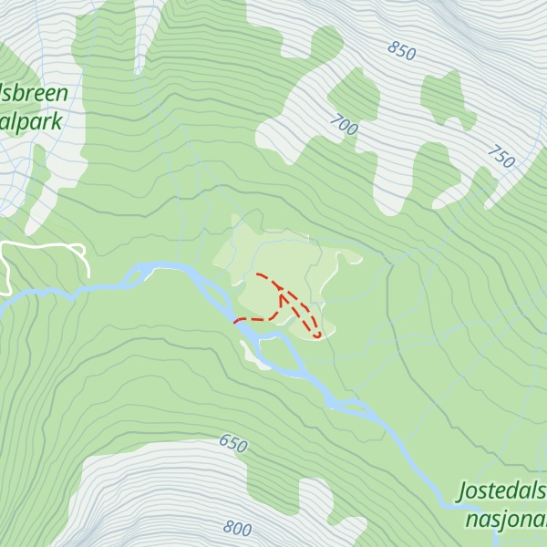 Map of Bødalseter