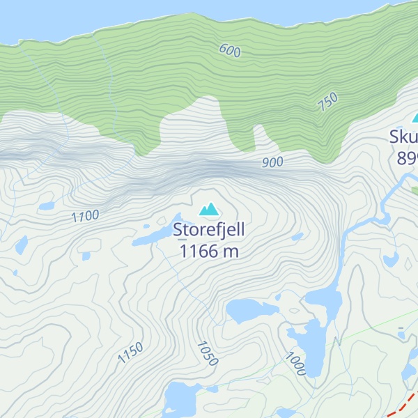 Map of Storefjell
