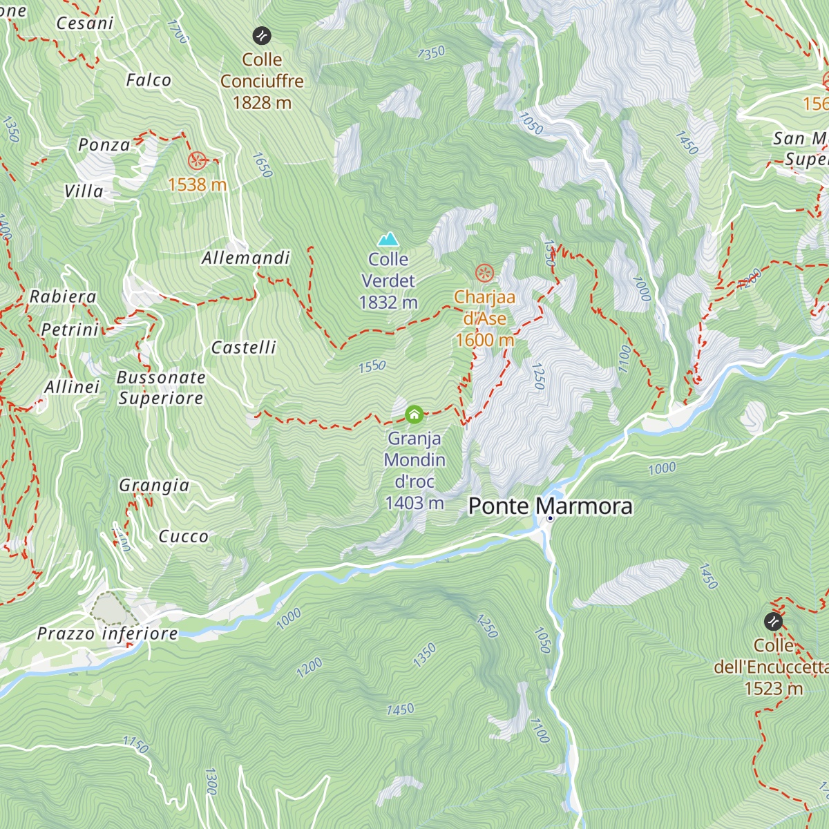Granja Mondin d'roc map
