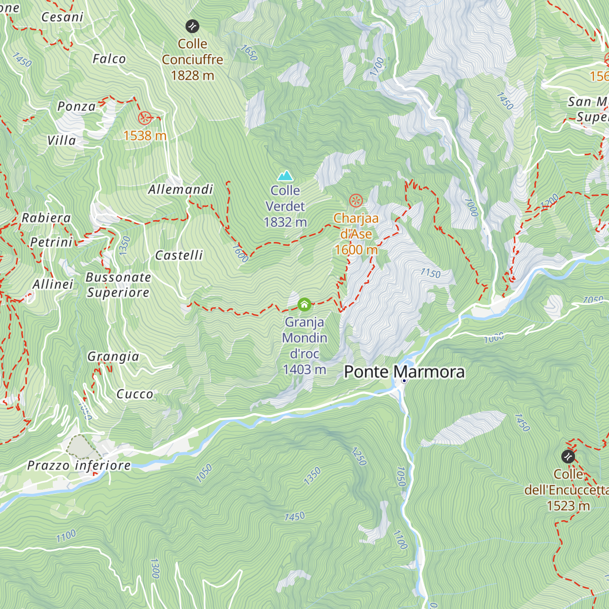 Granja Mondin d'roc map