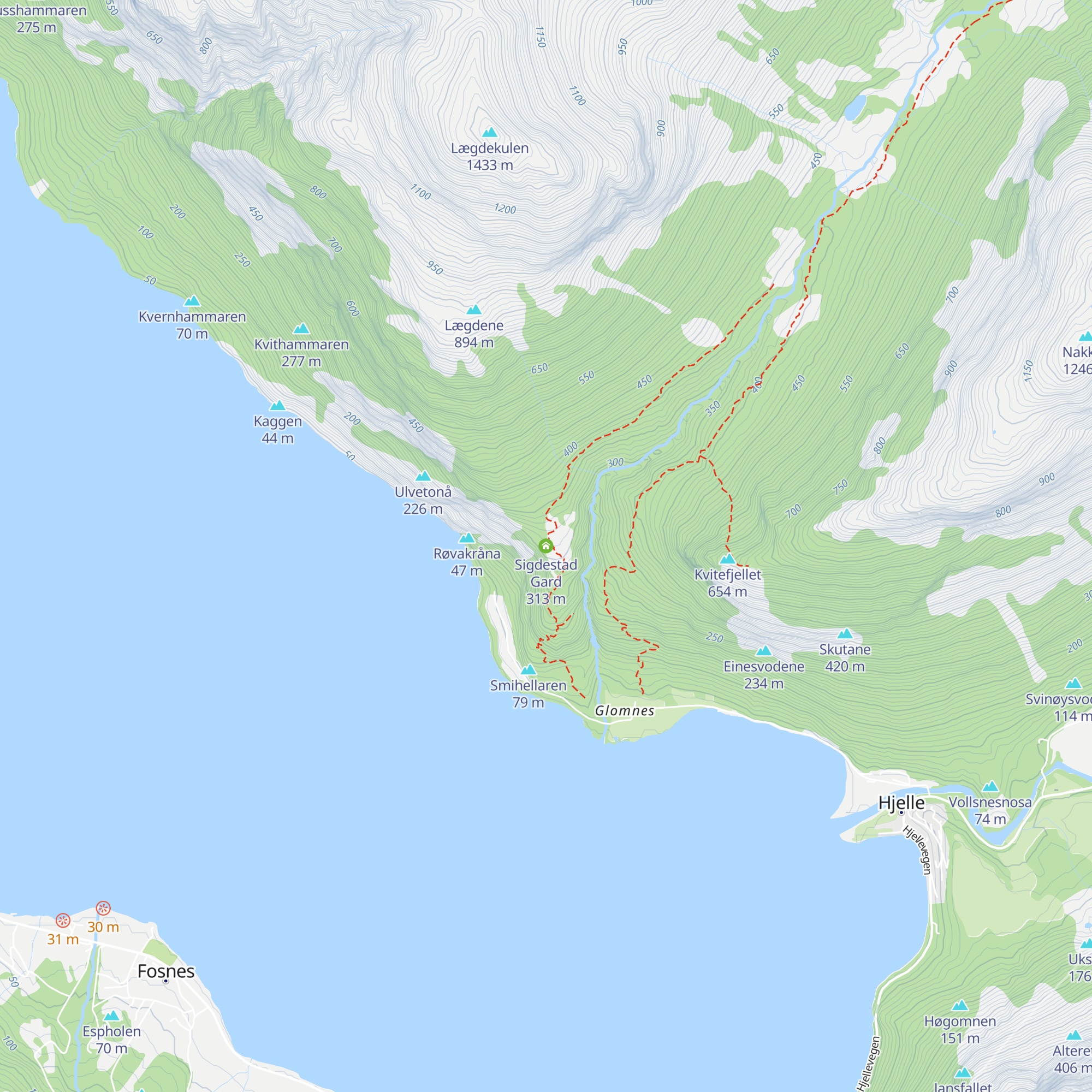 Sigdestad Gard map