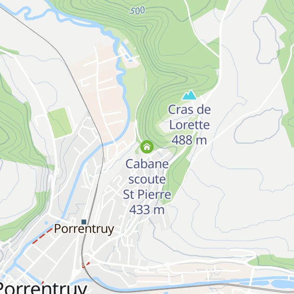 Map of Cabane scoute St Pierre