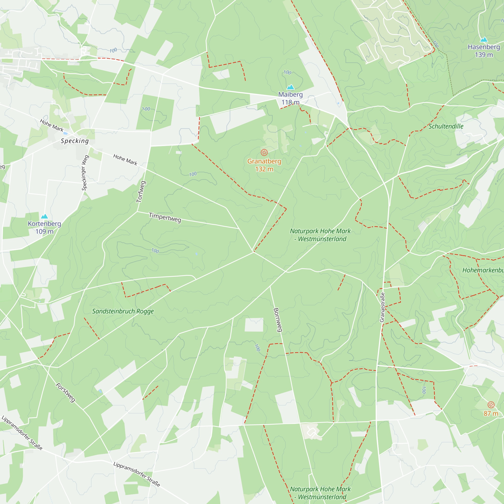 Schutzhütte Halterner Heck map