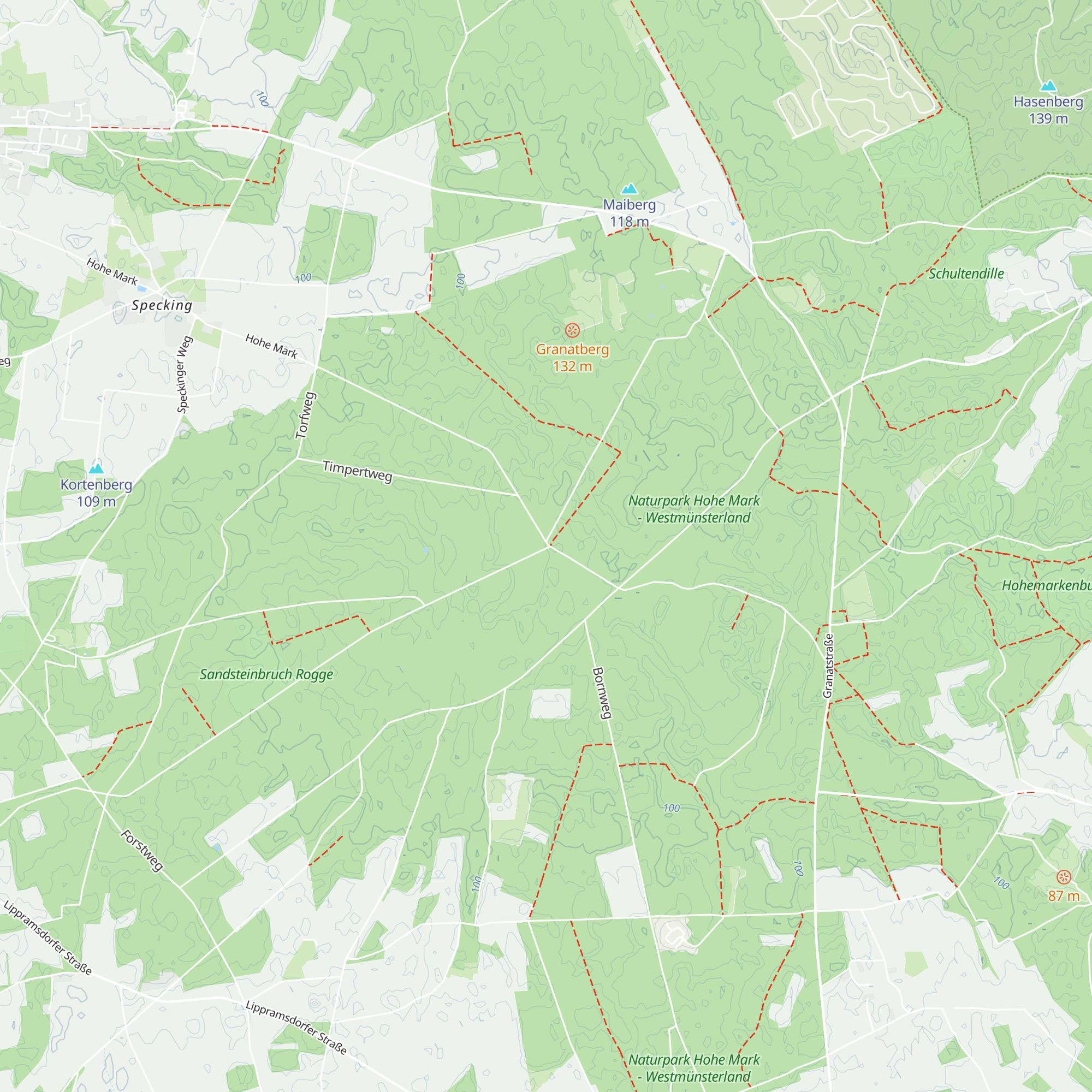 Schutzhütte Halterner Heck map