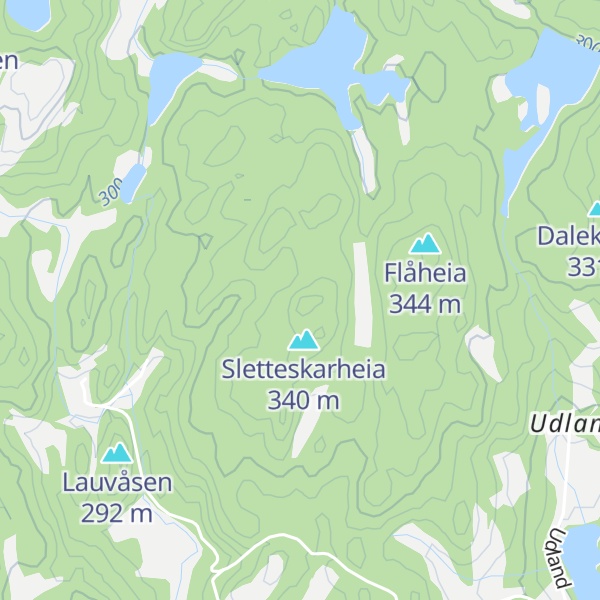 Map of Trodalsfjellet